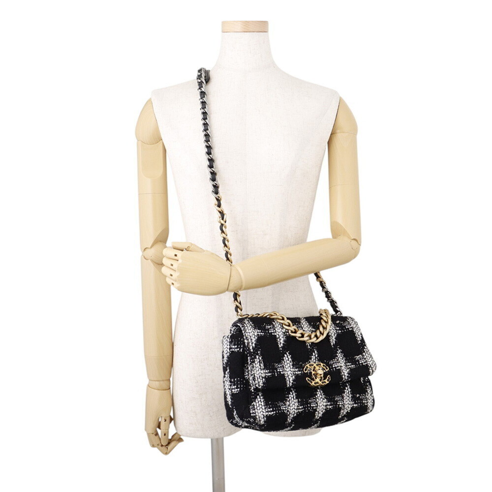 Chanel Chain Shoulder Bag CHANEL19 Flap Coco Mark Tweed AS1160 CHANEL Handbag... - Picture 4 of 15